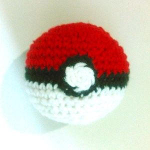 Handmade Crochet 5" Plush Pokemon Pokeball Pikachu
